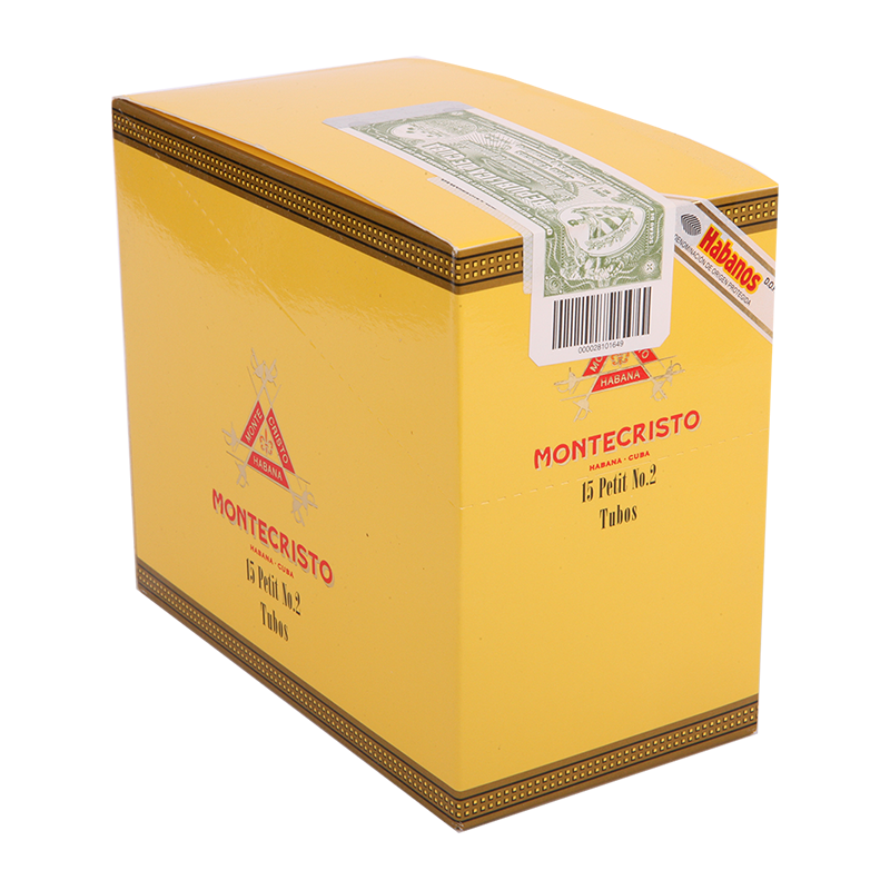 MONTECRISTO PETIT No.2  TUBOS  BOX 15 CIGARS