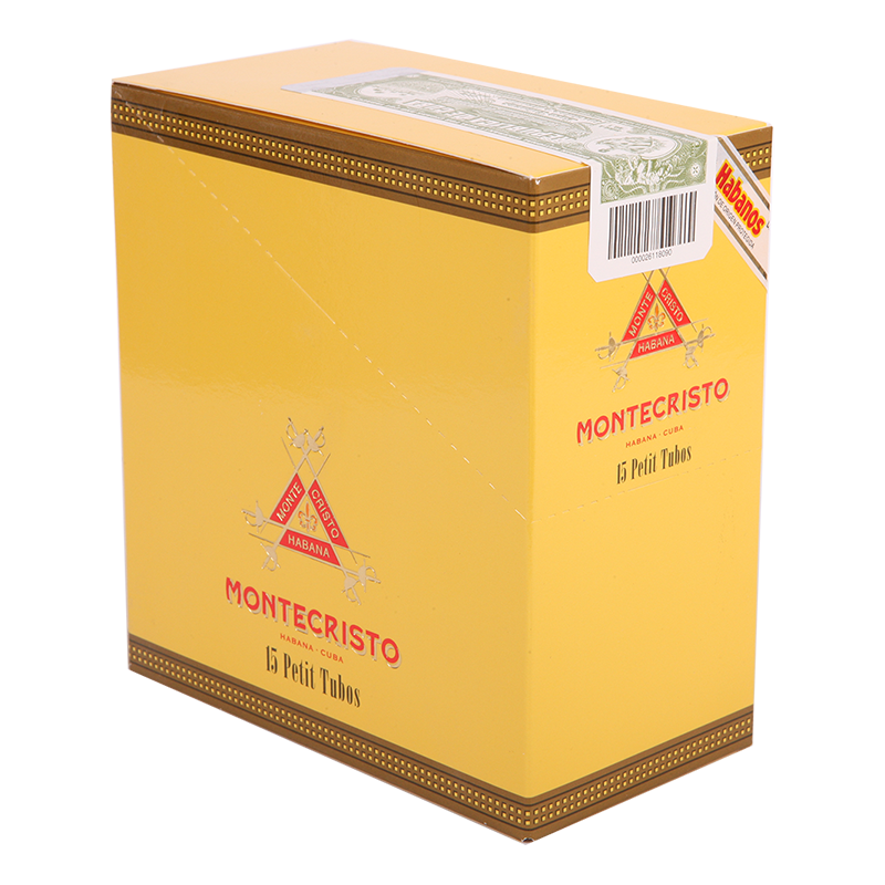 MONTECRISTO PETIT TUBOS  BOX 15 CIGARS